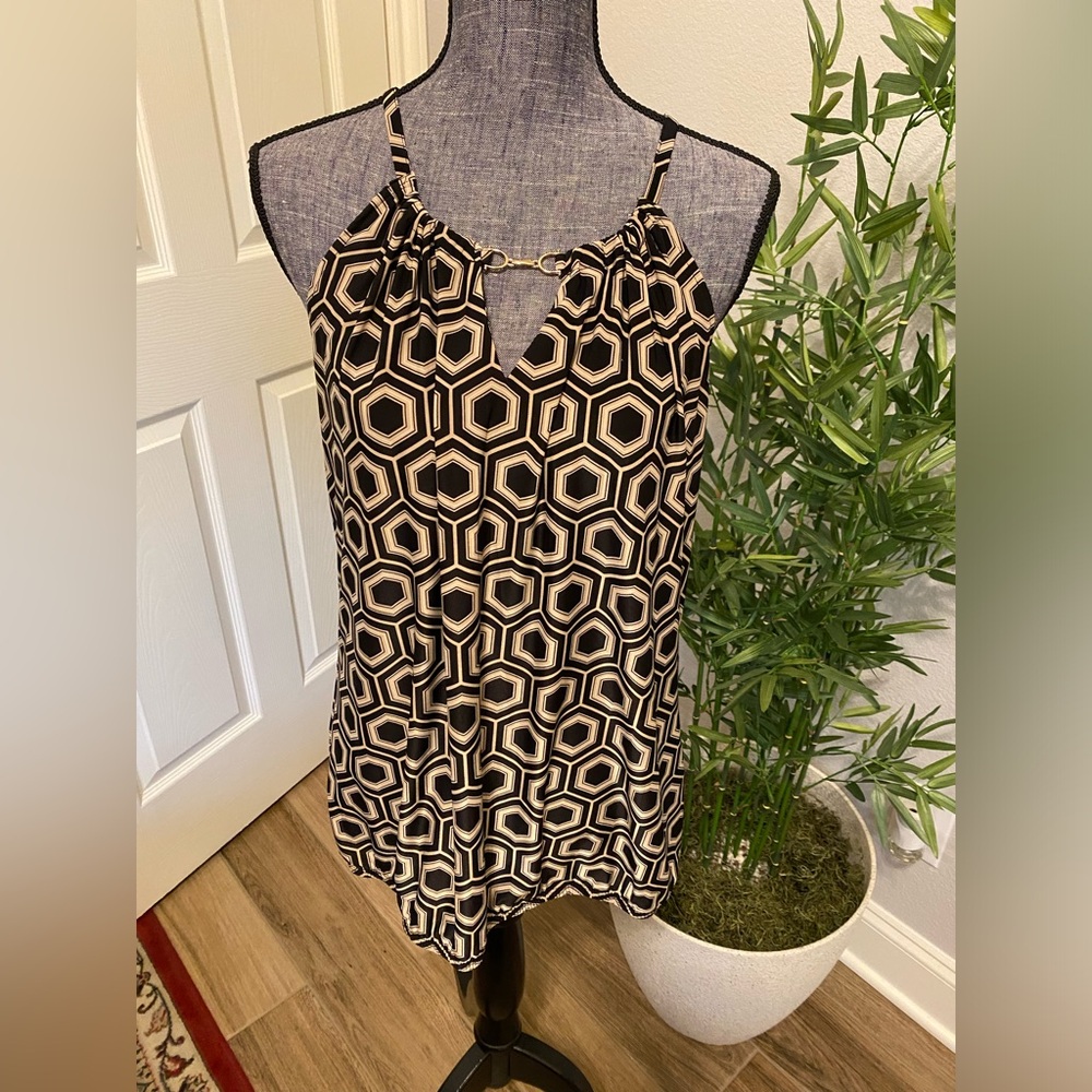 INC Top with beautiful Gold detail in Front